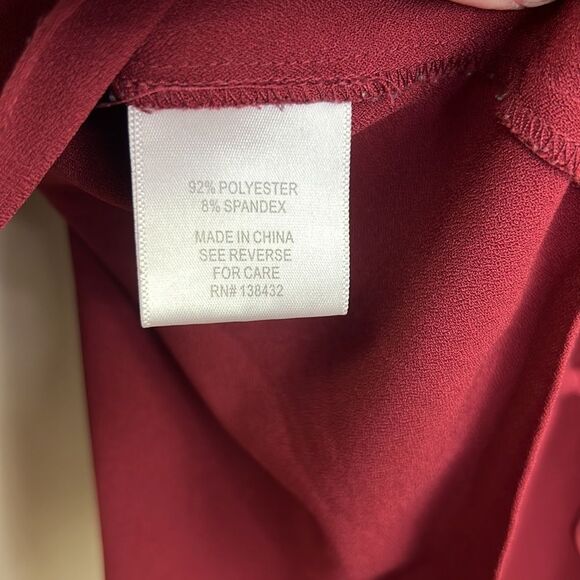 Modcloth Burgundy Women's Top - Picture 8 of 10
